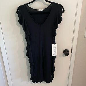 Carve Designs Black Dress With Tie